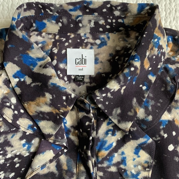CAbi Starry Night Blouse #3066 size Medium - Picture 7 of 10